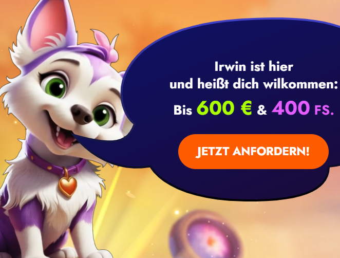 Irwin Registrierung e Login